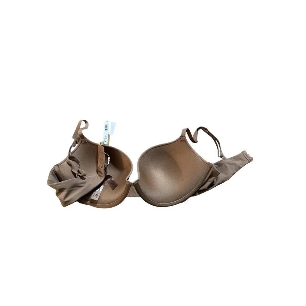 Skims Fits Everybody Push Up Demi Bra - NWT - 36c- Sienna - Picture 4 of 5